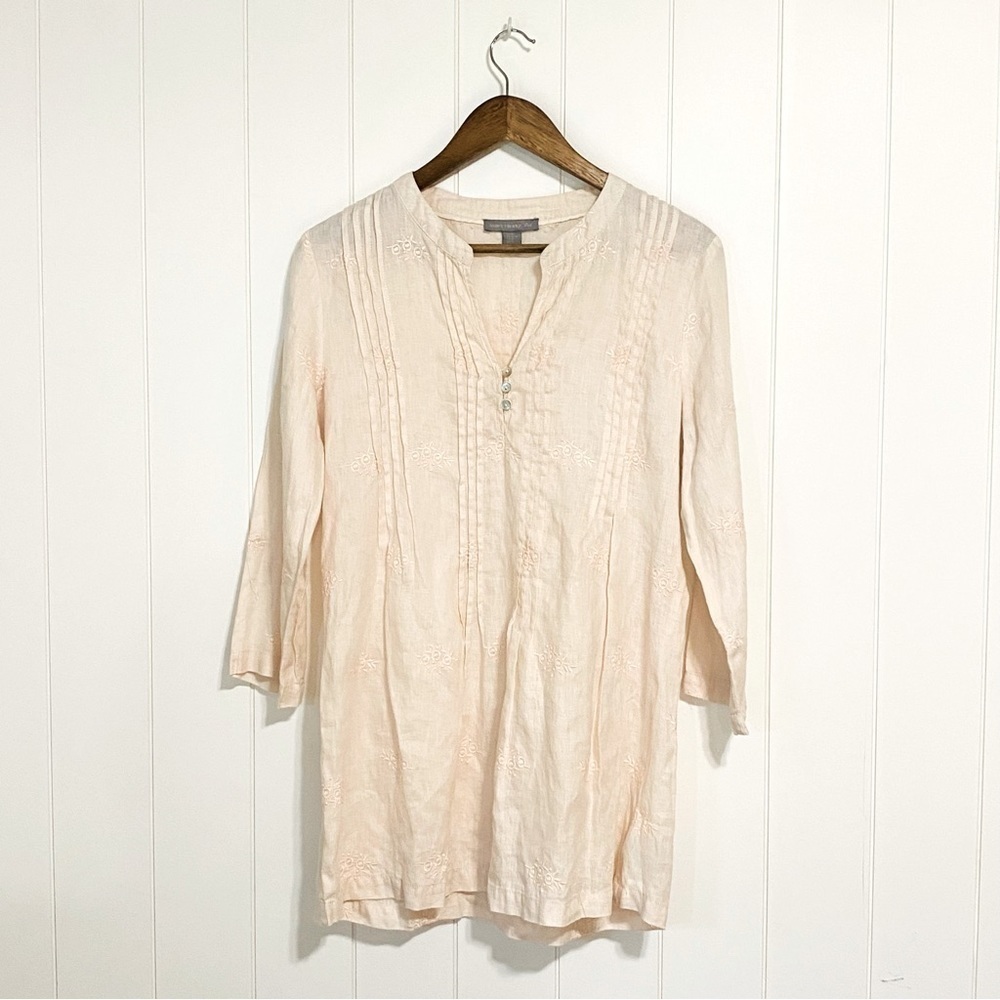 Saint Tropez West linen popover tunic size M